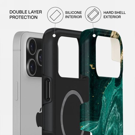 Burga Tough Magsafe - etui ochronne do iPhone 17 Pro Max kompatybilne z MagSafe (emerald pool)