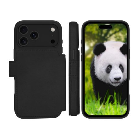 Dbramante 1928 Lynge MS - skórzane etui do iPhone 18 Pro Max / 17 Pro Max kompatybilne z MagSafe (black)