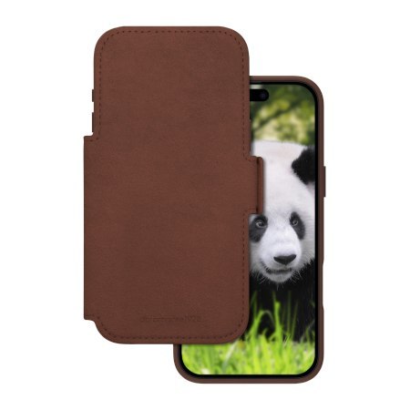 Dbramante 1928 Lynge MS - skórzane etui do iPhone 18 Pro Max / 17 Pro Max kompatybilne z MagSafe (dark tan)