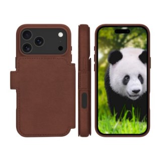 Dbramante 1928 Lynge MS - skórzane etui do iPhone 18 Pro Max / 17 Pro Max kompatybilne z MagSafe (dark tan)
