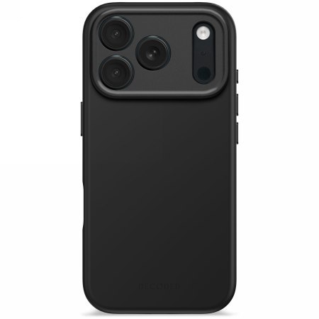Decoded AntiMicrobial Silicone Backcover - silikonowa obudowa ochronna do iPhone 17 Pro kompatybilna z MagSafe (phantom black)