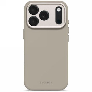 Decoded AntiMicrobial Silicone Backcover - silikonowa obudowa ochronna do iPhone 17 Pro kompatybilna z MagSafe (soft taupe)