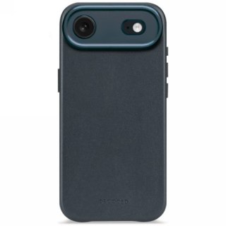 Decoded Leather Backcover - skórzana obudowa ochronna do iPhone 17 Air kompatybilna z MagSafe (navy shadow)