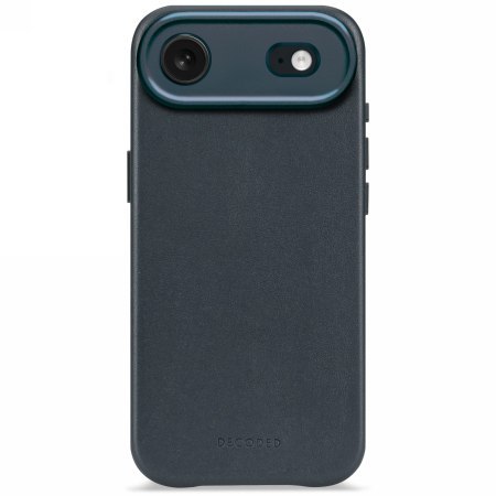 Decoded Leather Backcover - skórzana obudowa ochronna do iPhone 17 Air kompatybilna z MagSafe (navy shadow)