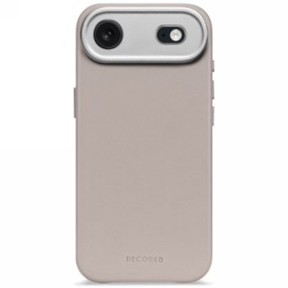 Decoded Leather Backcover - skórzana obudowa ochronna do iPhone 17 Air kompatybilna z MagSafe (solid clay)