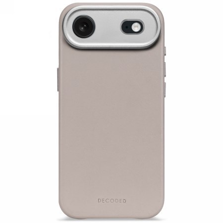 Decoded Leather Backcover - skórzana obudowa ochronna do iPhone 17 Air kompatybilna z MagSafe (solid clay)