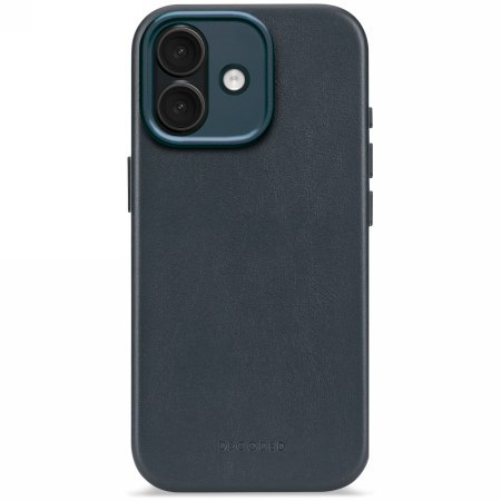 Decoded Leather Backcover - skórzana obudowa ochronna do iPhone 17 kompatybilna z MagSafe (navy shadow)