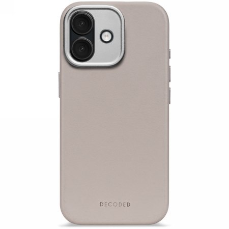 Decoded Leather Backcover - skórzana obudowa ochronna do iPhone 17 kompatybilna z MagSafe (solid clay)