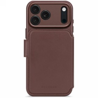 Decoded Leather Detachable Wallet - skórzana obudowa ochronna do iPhone 17 Pro Max kompatybilna z MagSafe (chocolat brown)