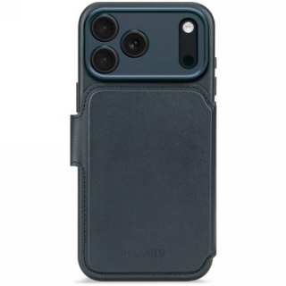 Decoded Leather Detachable Wallet - skórzana obudowa ochronna do iPhone 17 Pro Max kompatybilna z MagSafe (navy shadow)