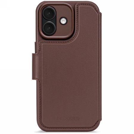 Decoded Leather Detachable Wallet - skórzana obudowa ochronna do iPhone 17 kompatybilna z MagSafe (chocolat brown)