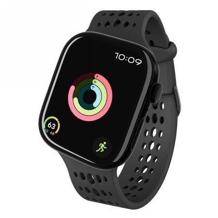 Decoded Silicone Ares O Band - silikonowy pasek do Apple Watch 38mm-42mm (Apple Watch 1-11, SE 1-3) (black)