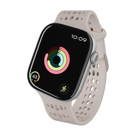 Decoded Silicone Ares O Band - silikonowy pasek do Apple Watch 38mm-42mm (Apple Watch 1-11, SE 1-3) (clay)
