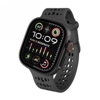 Decoded Silicone Ares O Band - silikonowy pasek do Apple Watch 44mm-49mm (Apple Watch 4-11, SE 1-3, Ultra 1-3) (black)