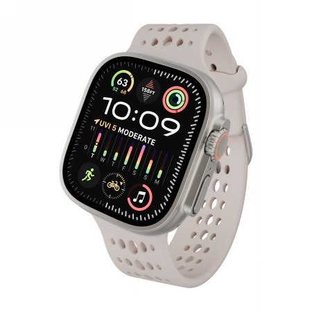 Decoded Silicone Ares O Band - silikonowy pasek do Apple Watch 44mm-49mm (Apple Watch 4-11, SE 1-3, Ultra 1-3) (clay)
