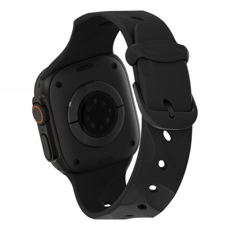 Decoded Silicone Ares Splice Band - silikonowy pasek do Apple Watch 44mm-49mm (Apple Watch 4-11, SE 1-3, Ultra 1-3) (black)