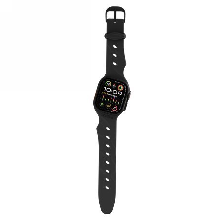 Decoded Silicone Ares Splice Band - silikonowy pasek do Apple Watch 44mm-49mm (Apple Watch 4-11, SE 1-3, Ultra 1-3) (black)