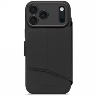 Decoded Textured Silicone Detachable Wallet - obudowa ochronna do iPhone 17 Pro kompatybilna z MagSafe (phantom black)