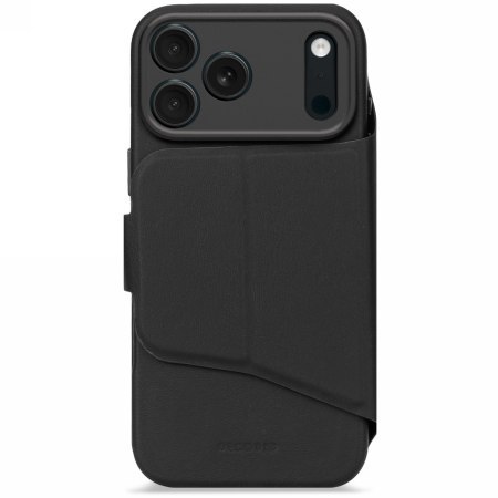 Decoded Textured Silicone Detachable Wallet - obudowa ochronna do iPhone 17 Pro kompatybilna z MagSafe (phantom black)