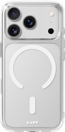 Laut Crystal Fluro - etui do iPhone 18 Pro / 17 Pro kompatybilne z MagSafe (clear light gray)