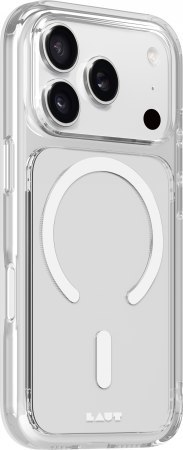 Laut Crystal Fluro - etui do iPhone 18 Pro / 17 Pro kompatybilne z MagSafe (clear light gray)