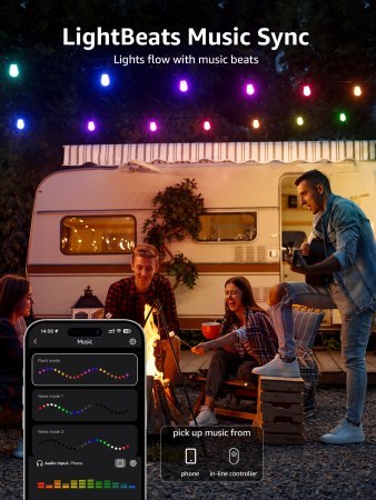 Lepro 30M ZB1 AI Outdoor String Lights - inteligentne wielokolorowe lampki zewnętrzne (30 m)