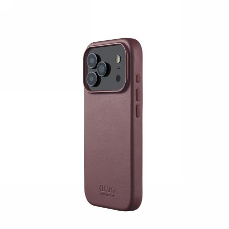 Mujjo Leather Case - etui skórzane do iPhone 18 Pro / 17 Pro kompatybilne z MagSafe (bronze red)