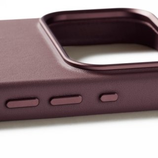 Mujjo Leather Case - etui skórzane do iPhone 18 Pro / 17 Pro kompatybilne z MagSafe (bronze red)