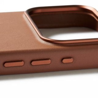 Mujjo Leather Case - etui skórzane do iPhone 18 Pro / 17 Pro kompatybilne z MagSafe (tan)