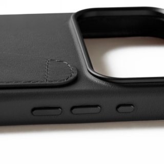 Mujjo Wallet Leather Case - etui skórzane do iPhone 18 Pro Max / 17 Pro Max kompatybilne z MagSafe (black)