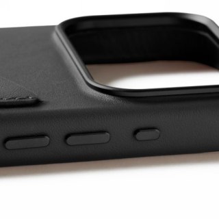 Mujjo Wallet Leather Case - etui skórzane do iPhone 18 Pro / 17 Pro kompatybilne z MagSafe (black)