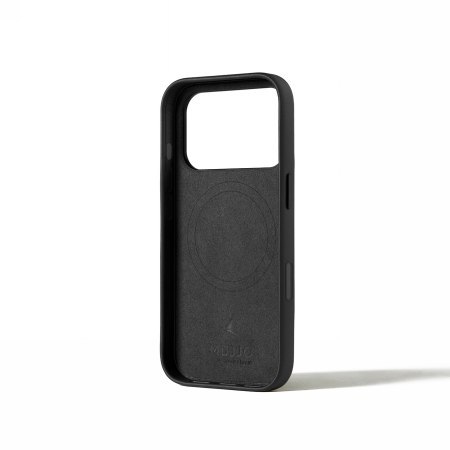 Mujjo Wallet Leather Case - etui skórzane do iPhone 18 Pro / 17 Pro kompatybilne z MagSafe (black)
