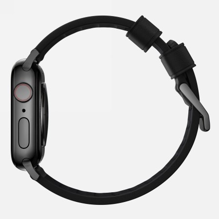 NOMAD Active Band Pro - wodoodporny skórzany pasek do Apple Watch 42mm-49mm (Apple Watch 1-11, SE 1-3, Ultra 1-3) (black active 