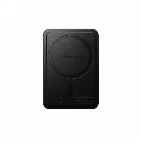 NOMAD Leather Mag Wallet - skórzany portfel kompatybilny z MagSafe oraz Apple Find My (black)