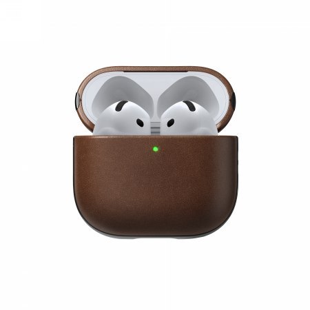 NOMAD Modern Leather Case - skórzane etui do Apple AirPods 4 (brown)