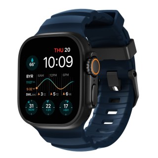 NOMAD Rocky Point Band - pasek do Apple Watch 44mm-49mm (Apple Watch 4-11, SE 1-3, Ultra 1-3) z FKM oraz tytanu (atlantic, black