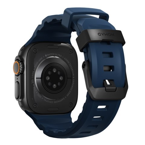 NOMAD Rocky Point Band - pasek do Apple Watch 44mm-49mm (Apple Watch 4-11, SE 1-3, Ultra 1-3) z FKM oraz tytanu (atlantic, black