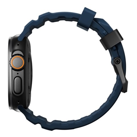 NOMAD Rocky Point Band - pasek do Apple Watch 44mm-49mm (Apple Watch 4-11, SE 1-3, Ultra 1-3) z FKM oraz tytanu (atlantic, black