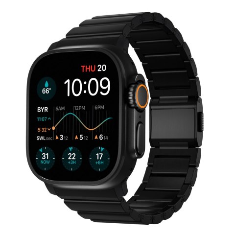 NOMAD Titanium Band - tytanowa bransoleta do Apple Watch 44mm-49mm (Apple Watch 4-11, SE 1-3, Ultra 1-3) (black hardware) V2