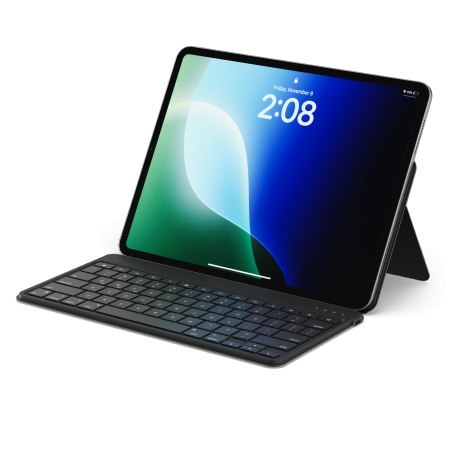 Satechi OntheGo Keyboard - bezprzewodowa klawiatura do trzech urządzeń z podstawką na smartfon/tablet (black)