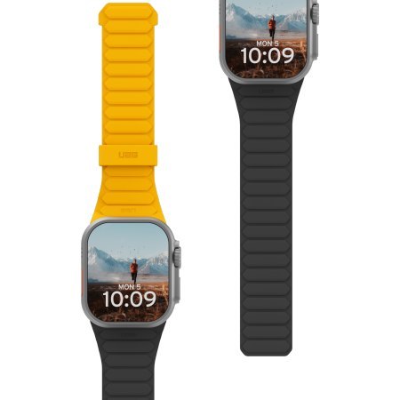 UAG Pathfinder - silikonowy dwustronny pasek magnetyczny do Apple Watch 44mm-49mm (Apple Watch 4-11, SE 1-3, Ultra 1-3) (heritag