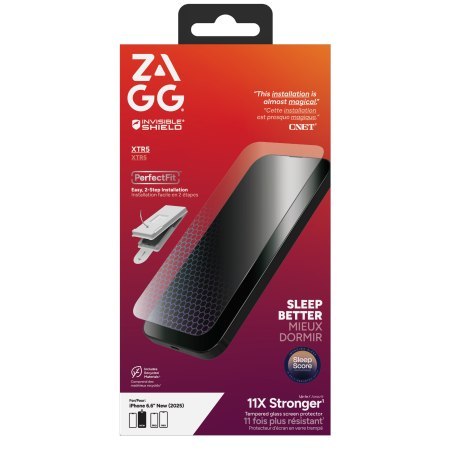 ZAGG Invisibleshield Glass XTR5 - szkło ochronne z grafenem i filtrem światła niebieskiego do iPhone Air