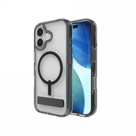 ZAGG Santa Cruz Snap KS - etui z podstawką do iPhone 17 kompatybilne z MagSafe (jet black)