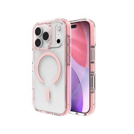 ZAGG Santa Cruz Snap - etui do iPhone 18 Pro / 17 Pro kompatybilne z MagSafe (pink sorbet) [s]