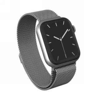 BURGA Metal Mesh Band - bransoleta do Apple Watch 42-49 mm (silver)