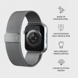 BURGA Metal Mesh Band - bransoleta do Apple Watch 42-49 mm (silver)