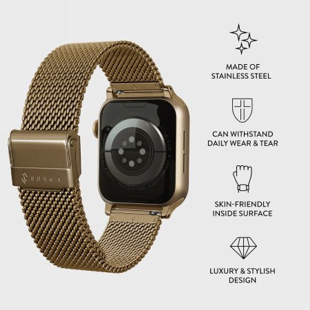 BURGA Metal Mesh Elegance - bransoleta do Apple Watch 38-42 mm (gold)