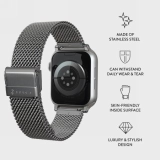BURGA Metal Mesh Elegance - bransoleta do Apple Watch 42-49 mm(silver)