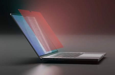 BodyGuardz Red light Converter - folia ochronna z konwerterem światła niebieskiego do MacBook Pro 14" 2025 M5