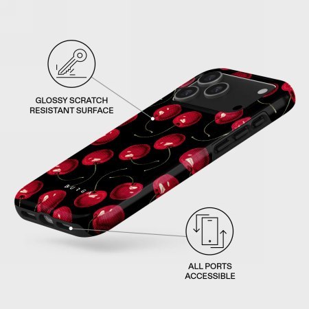 Burga Tough Magsafe - etui ochronne do iPhone 17 Pro Max kompatybilne z MagSafe (cherrybomb)